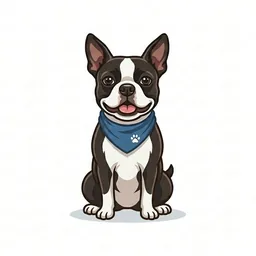 Boston Terrier illustration