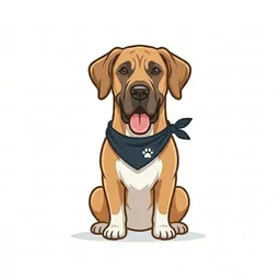 Great Dane illustration