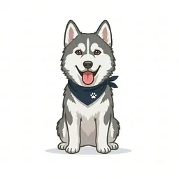 Siberian Husky illustration