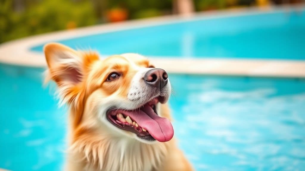 Find Your Dog's Pool Exit Safely