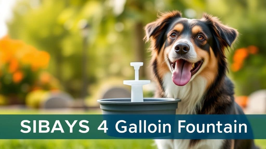 SIBAYS Dog Fountain Ideal For Large Breeds